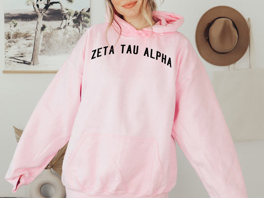 Zeta Tau Alpha Just Bold Sorority Hoodie _ 2394g