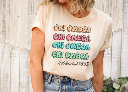 Chi Omega Lucy Sorority T-shirt _ 267g