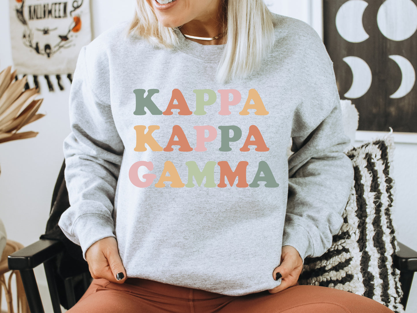 Kappa Kappa Gamma Bright and Proud Sorority Sweatshirt _ 431g