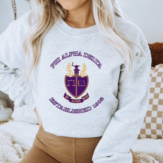 Phi Alpha Delta Iconic Insignia COED Sweatshirt _ 35672g