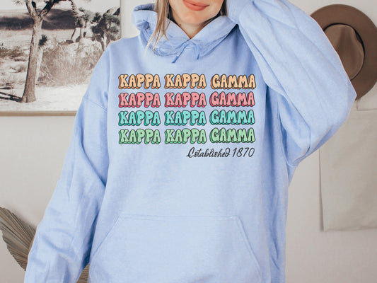 Kappa Kappa Gamma Lucy Sorority Hoodie _ 275g