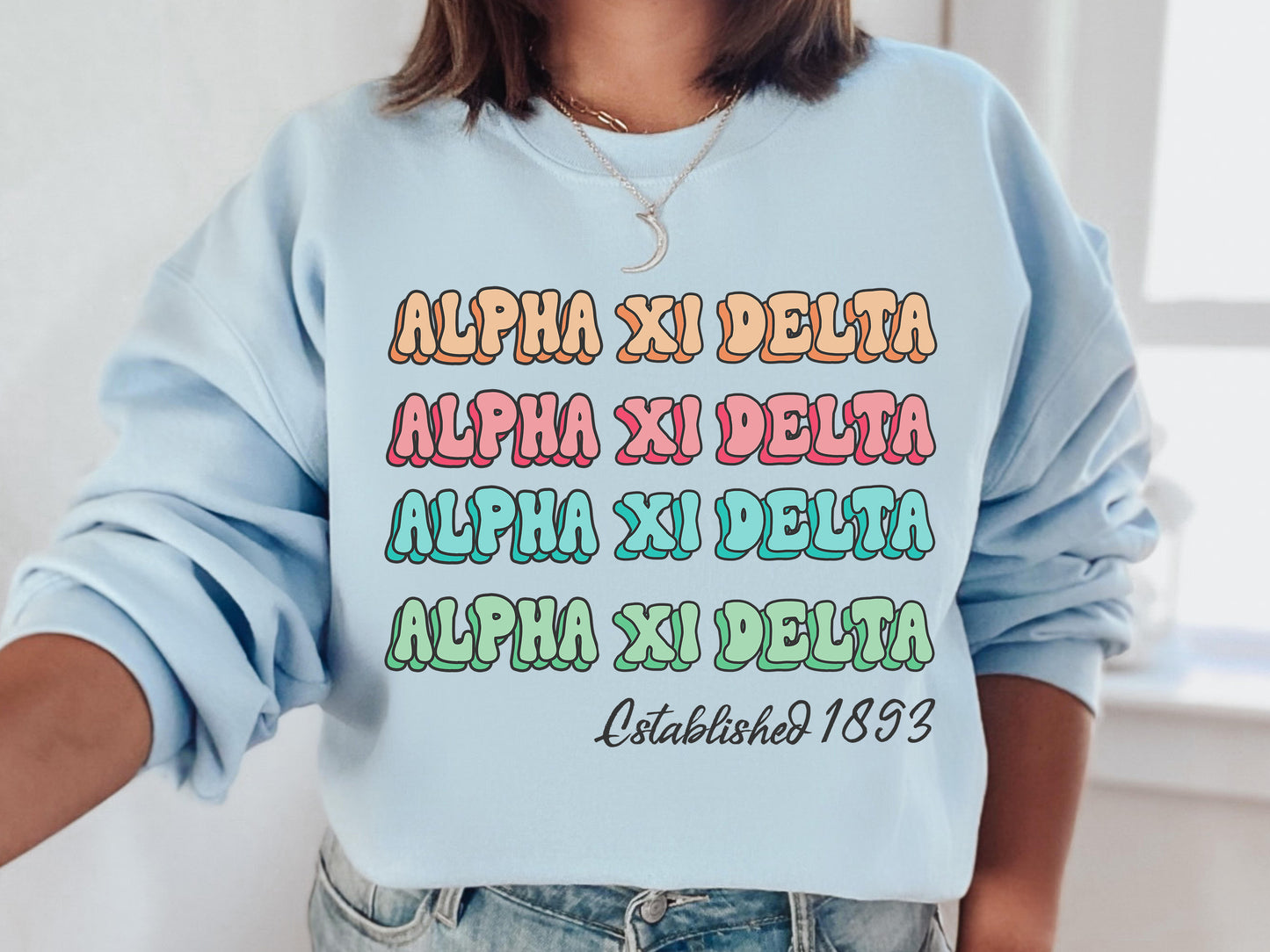 Alpha Xi Delta Lucy Sorority Sweatshirt _ 266g
