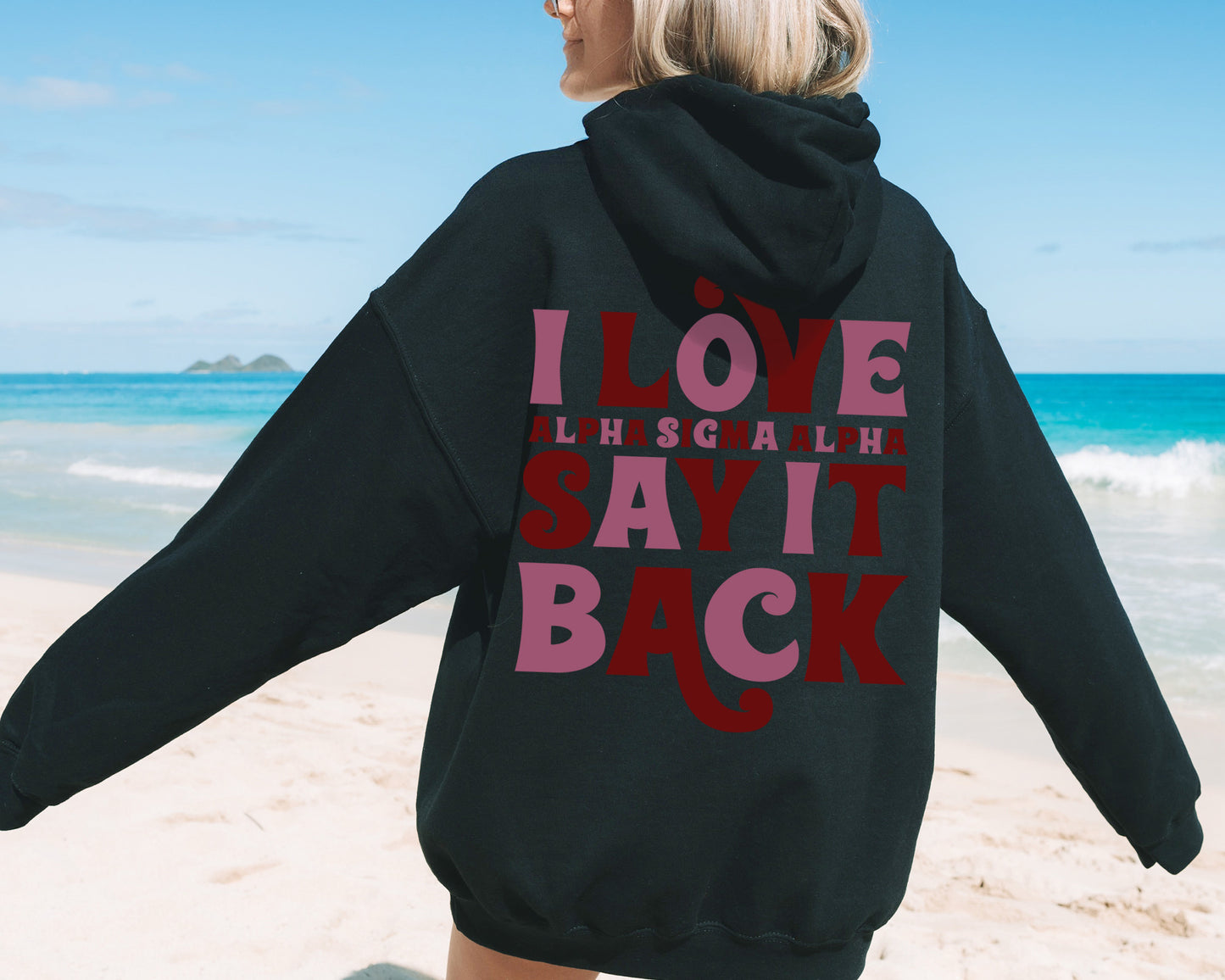 Alpha Sigma Alpha Say it Back Sorority Hoodie _ 33378g