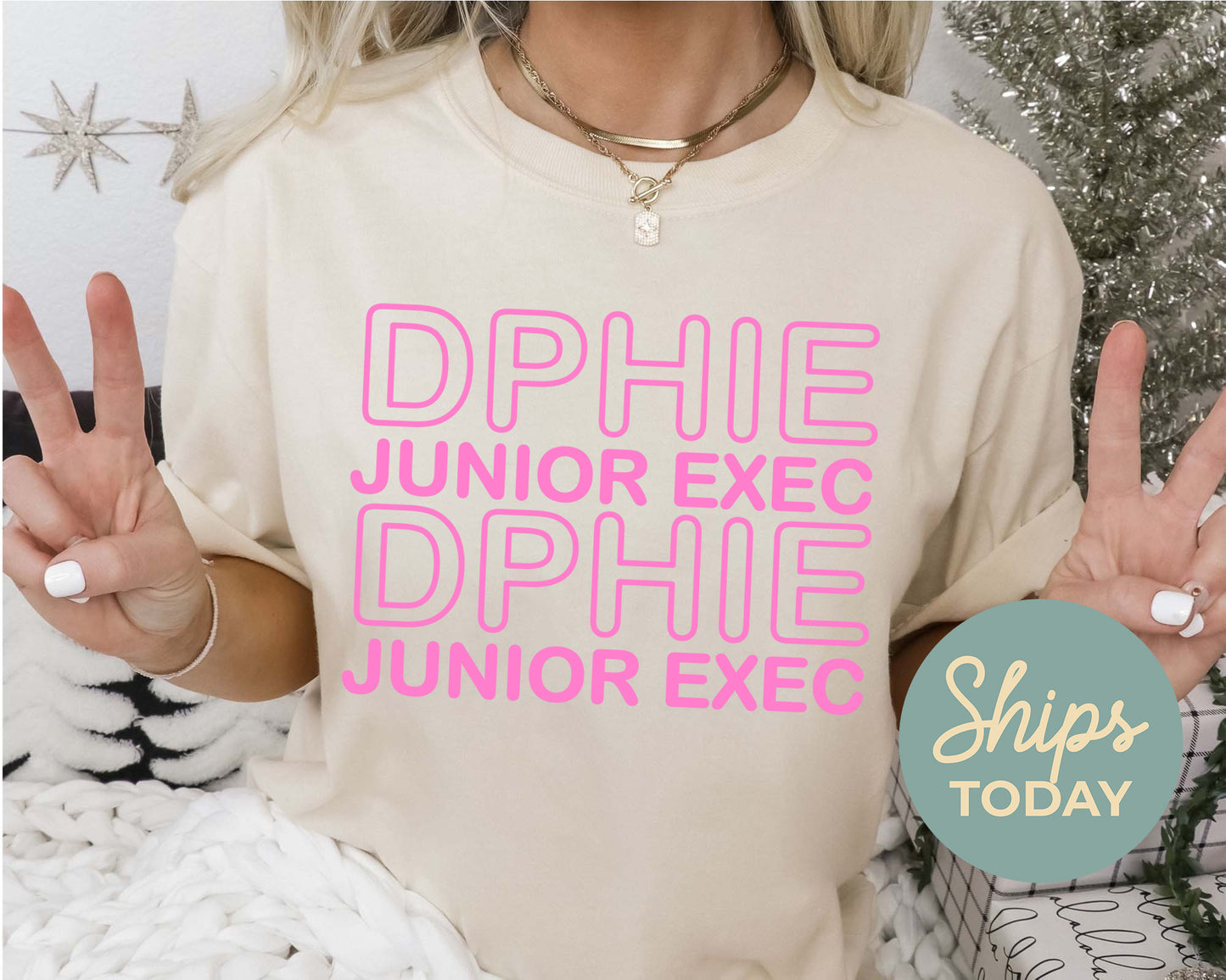 Delta Phi Epsilon Junior Exec Sorority T-shirt _ 30938g
