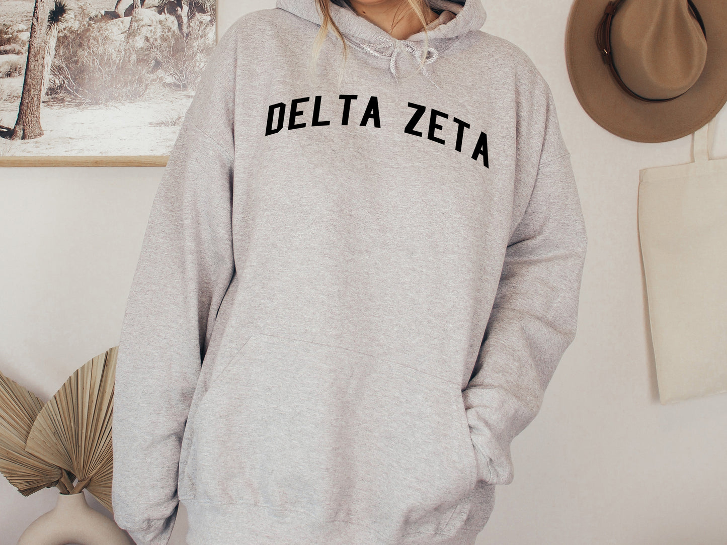 Delta Zeta Just Bold Sorority Hoodie _ 2382g