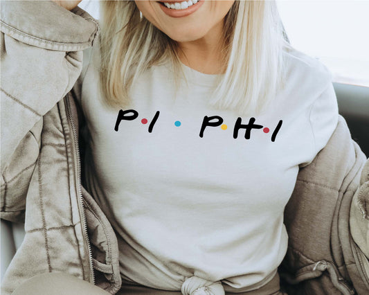 Pi Beta Phi Friends Frenzy Sorority T-shirt _ 30666g