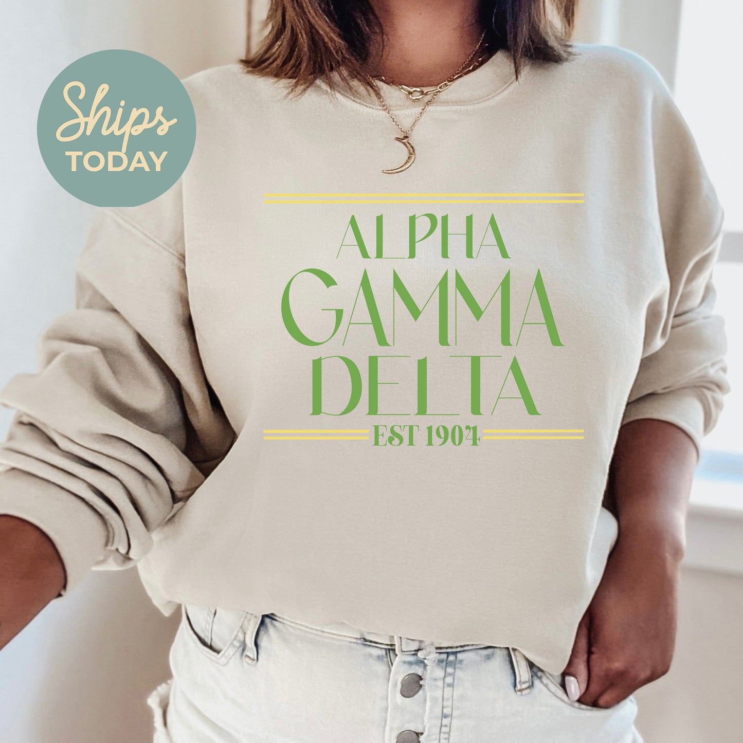 Alpha Gamma Delta Greek Harmony Sorority Sweatshirt _ 34967g