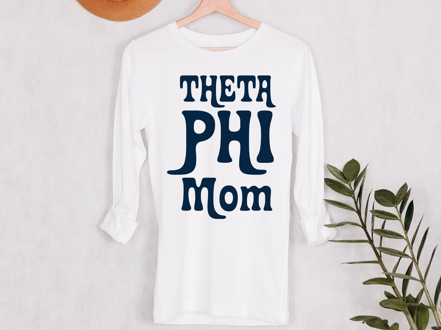 Theta Phi Alpha Got it from my Mom Sorority Long Sleeve T-shirt _ 3095g