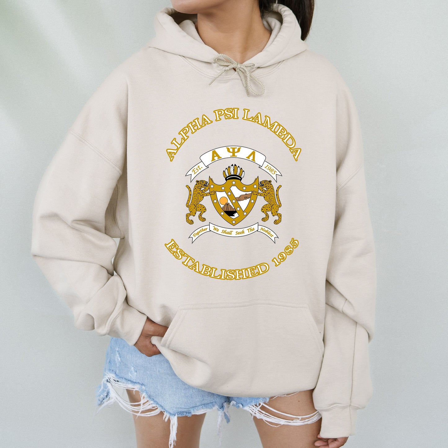 Alpha Psi Lambda Iconic Insignia COED Hoodie _ 35666g