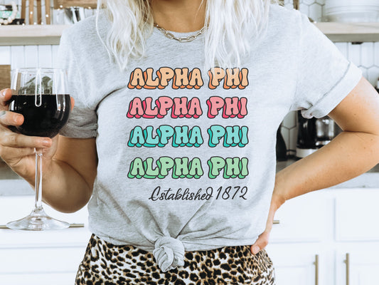 Alpha Phi Lucy Sorority T-shirt _ 263g