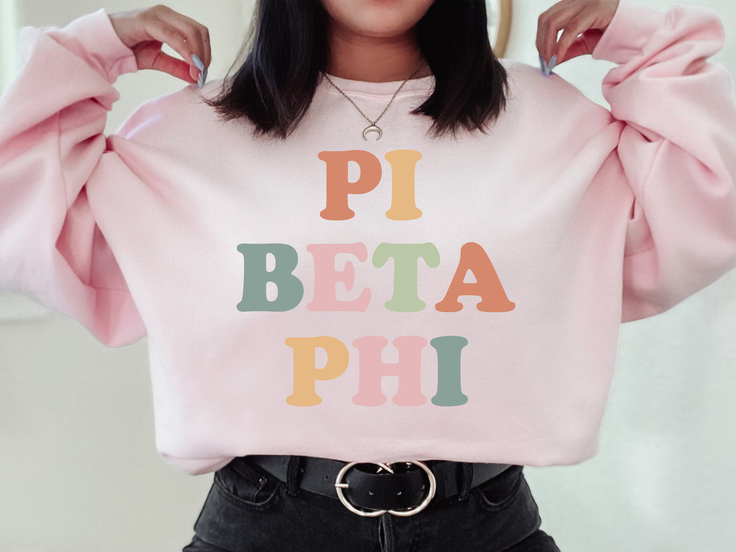 Pi Beta Phi Bright and Proud Sorority Sweatshirt _ 434g