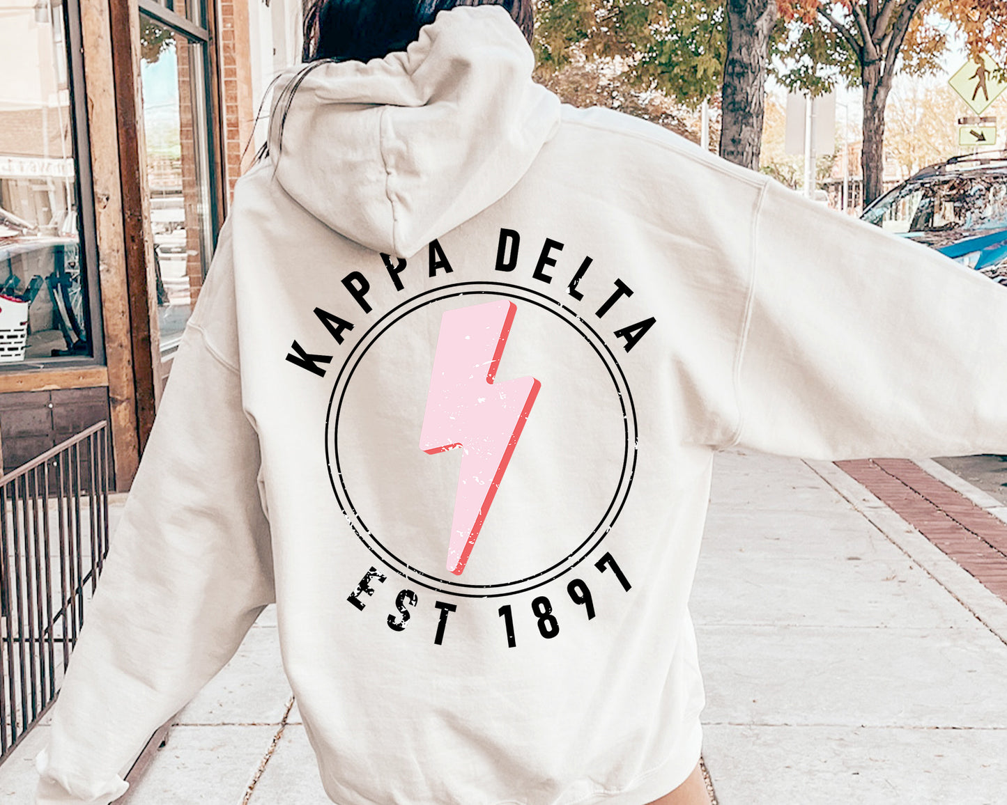 Kappa Delta Pinkish Strike Sorority Hoodie _ 33118g