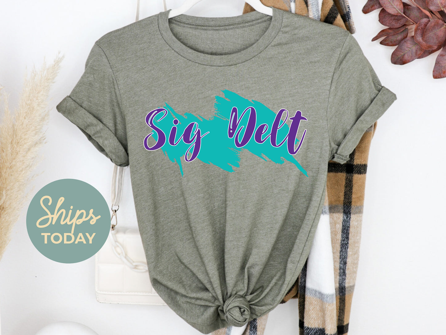 Sigma Delta Tau Paint Party Sorority T-shirt _ 4493g