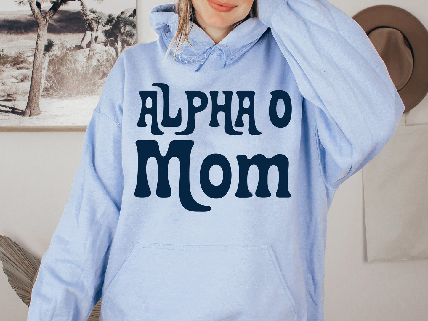 Alpha Omicron Pi Got it from my Mom Sorority Hoodie _ 3075g