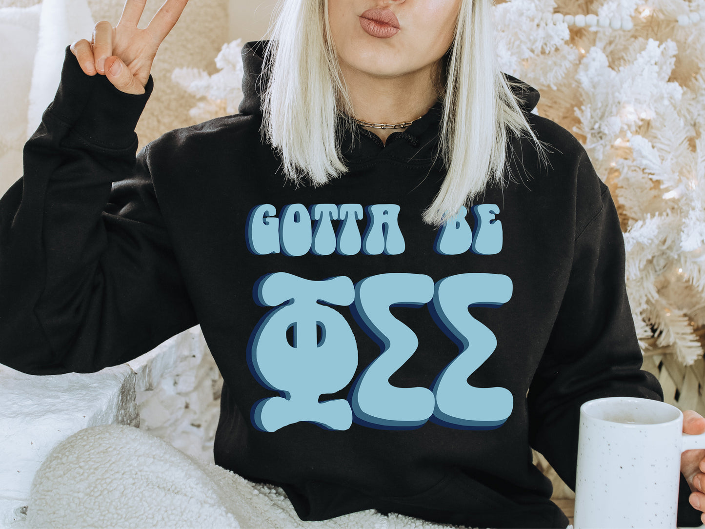 Phi Sigma Sigma They've Gotta Be Sorority Hoodie _ 355g