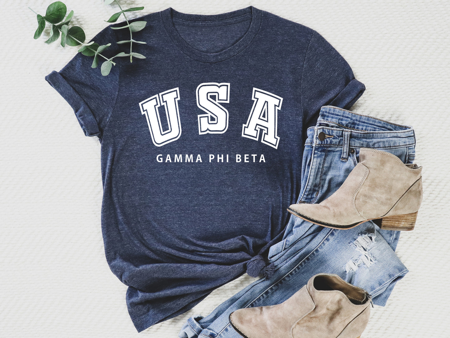 Gamma Phi Beta Proud American Sorority T-shirt _ 2305g