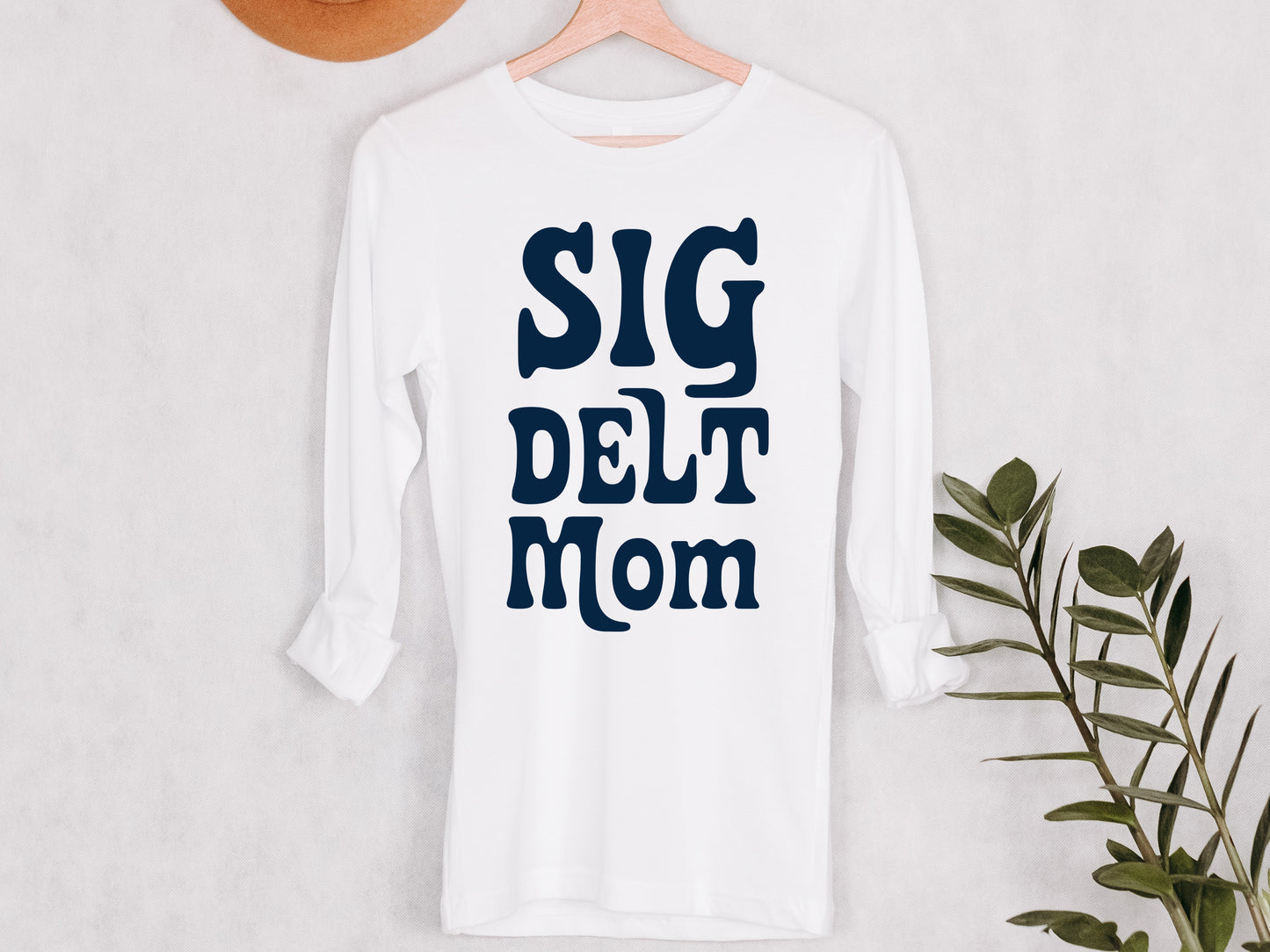 Sigma Delta Tau Got it from my Mom Sorority Long Sleeve T-shirt _ 3092g