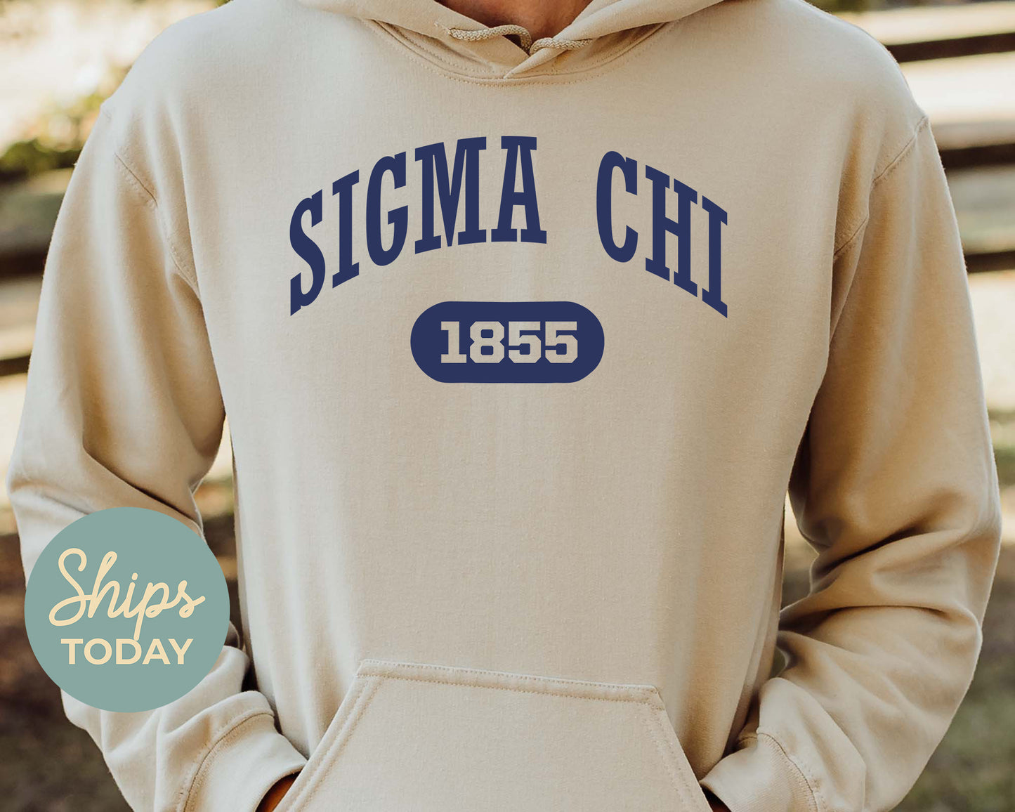 Sigma Chi Fraternal Arch Fraternity Hoodie _ 930g