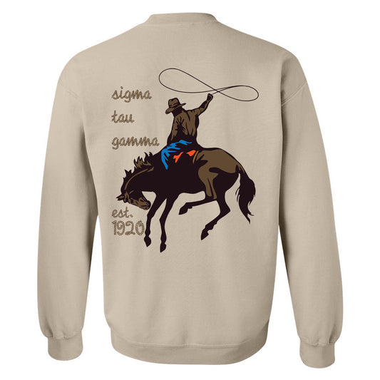 Sigma Tau Gamma Cowboy Fraternity Sweatshirt _ 31206g