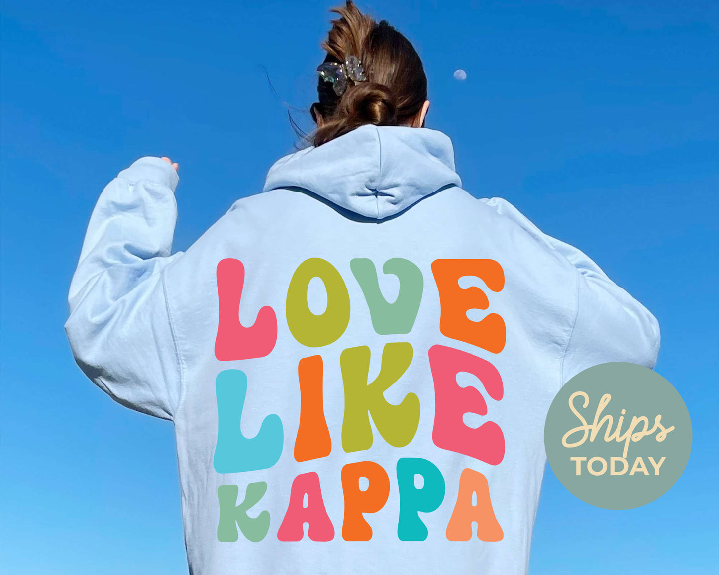 Kappa Kappa Gamma Blissful and Vibrant Sorority Hoodie _ 33171g