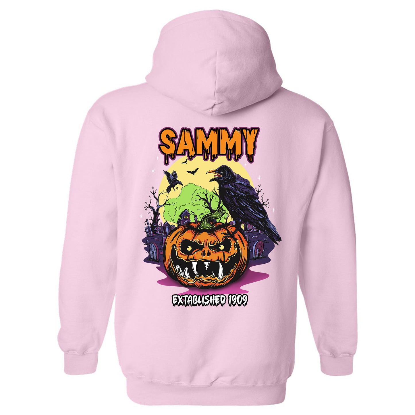 Sigma Alpha Mu Halloween Bats Fraternity Hoodie _ 36273g
