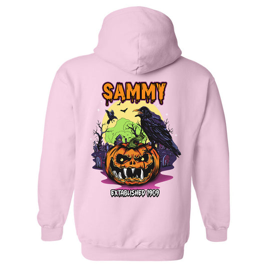 Sigma Alpha Mu Halloween Bats Fraternity Hoodie _ 36273g