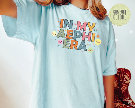 Alpha Epsilon Phi Sorority Era Comfort Colors Sorority T-shirt _ 35439g