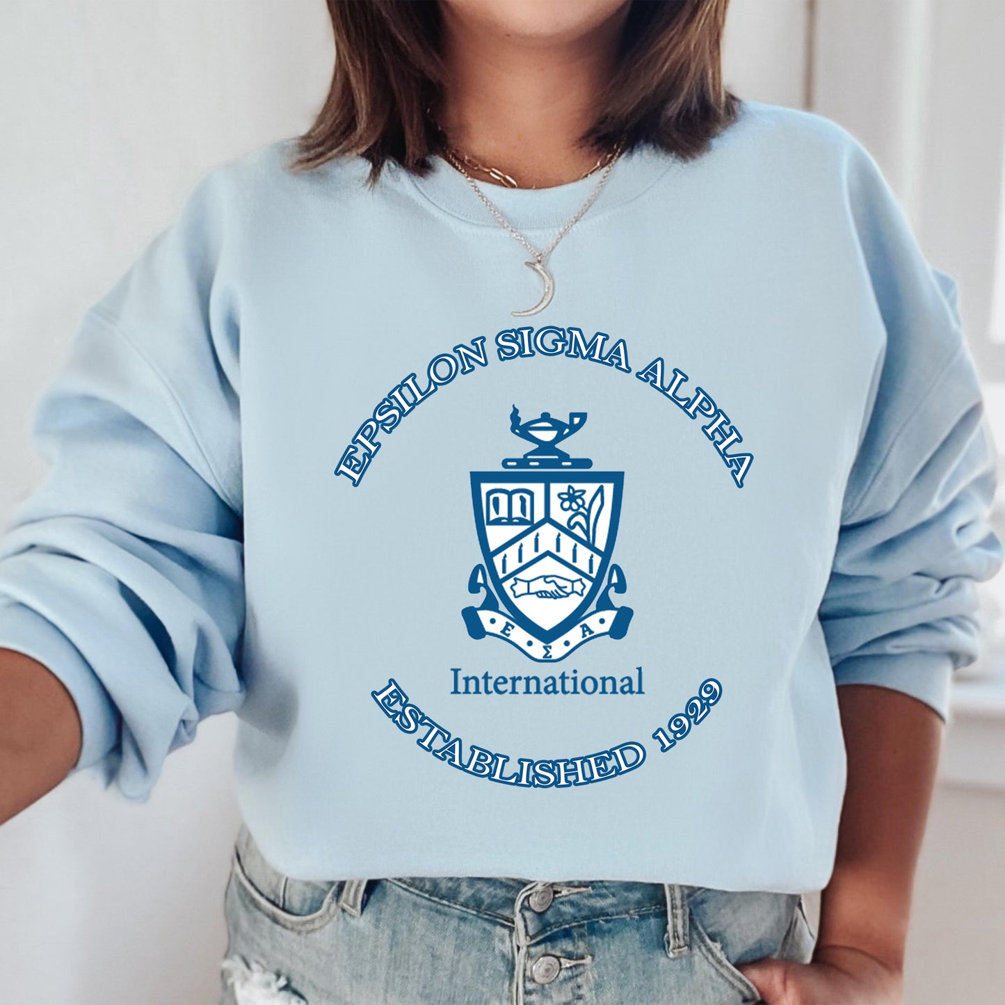 Epsilon Sigma Alpha Iconic Insignia COED Sweatshirt _ 35669g