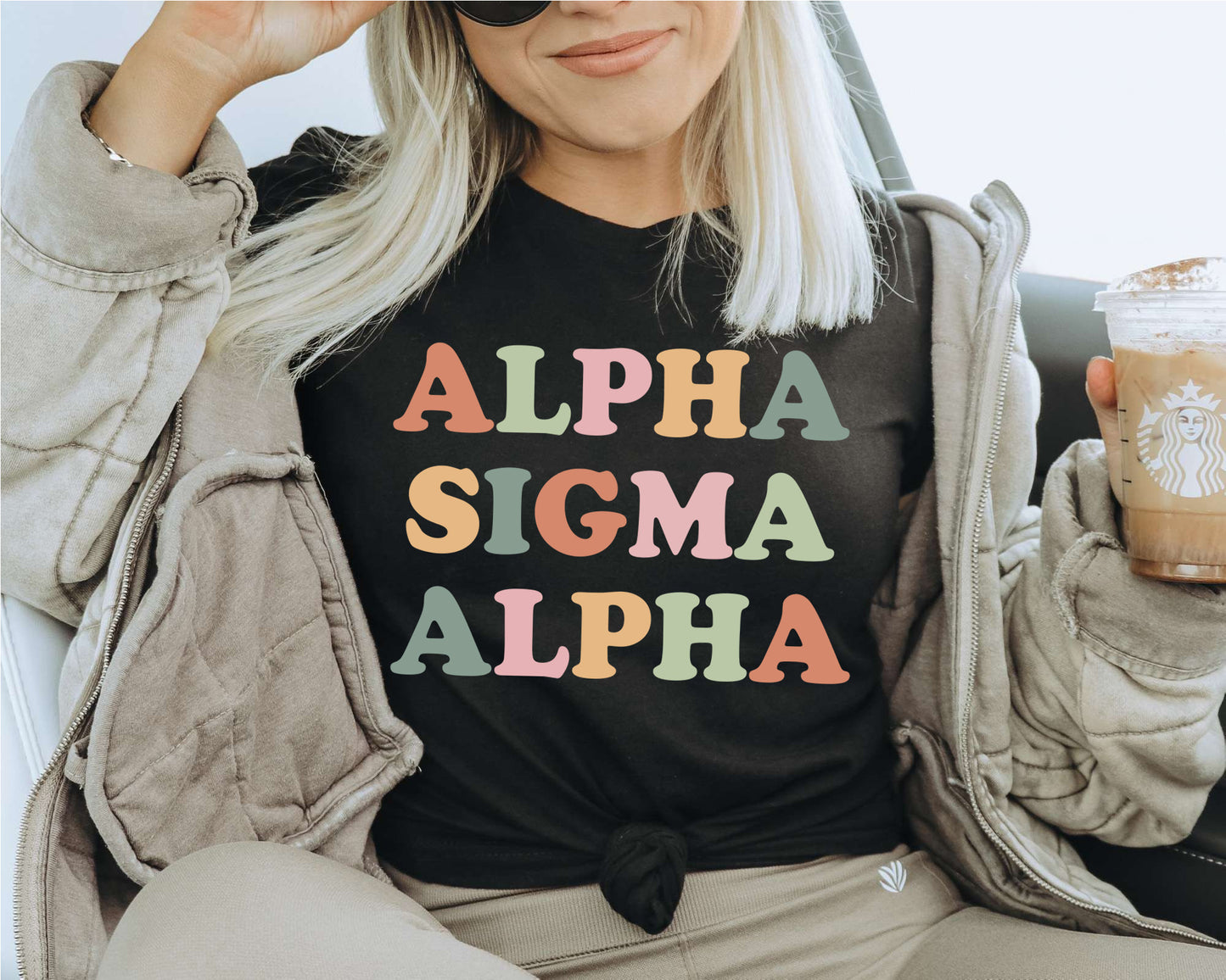 Alpha Sigma Alpha Bright and Proud Sorority T-shirt _ 420g