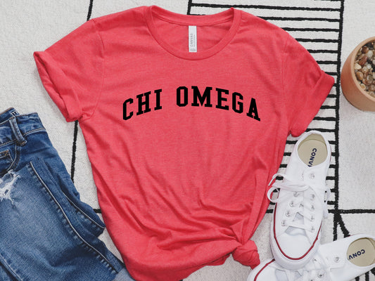 Chi Omega Just Bold Sorority T-shirt _ 2378g