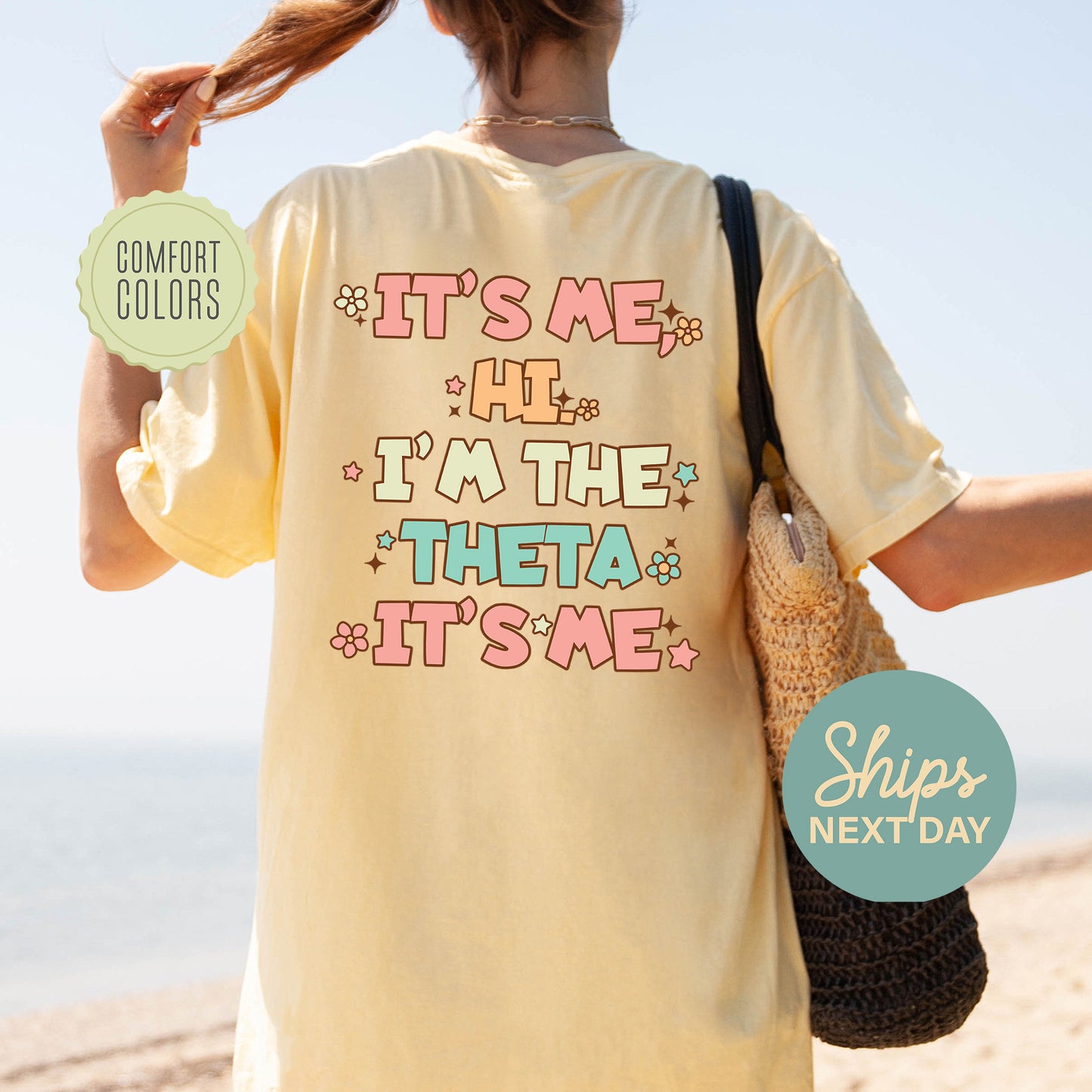 Kappa Alpha Theta Signature Chic Comfort Colors Sorority T-shirt _ 35980g