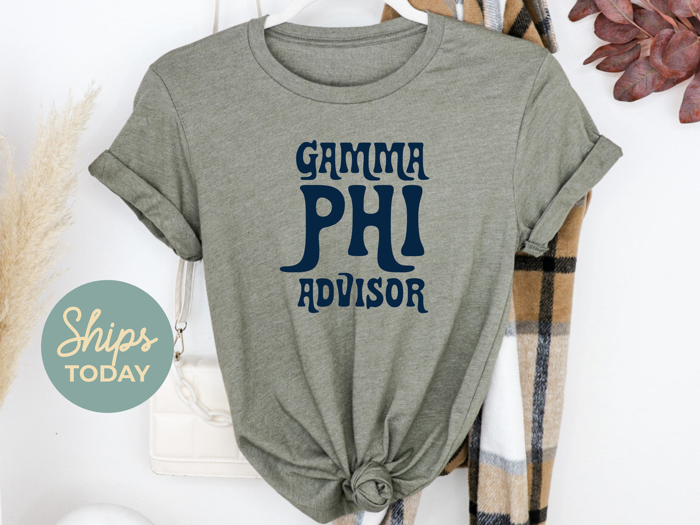 Gamma Phi Beta Best Advisor Sorority T-shirt _ 3111g