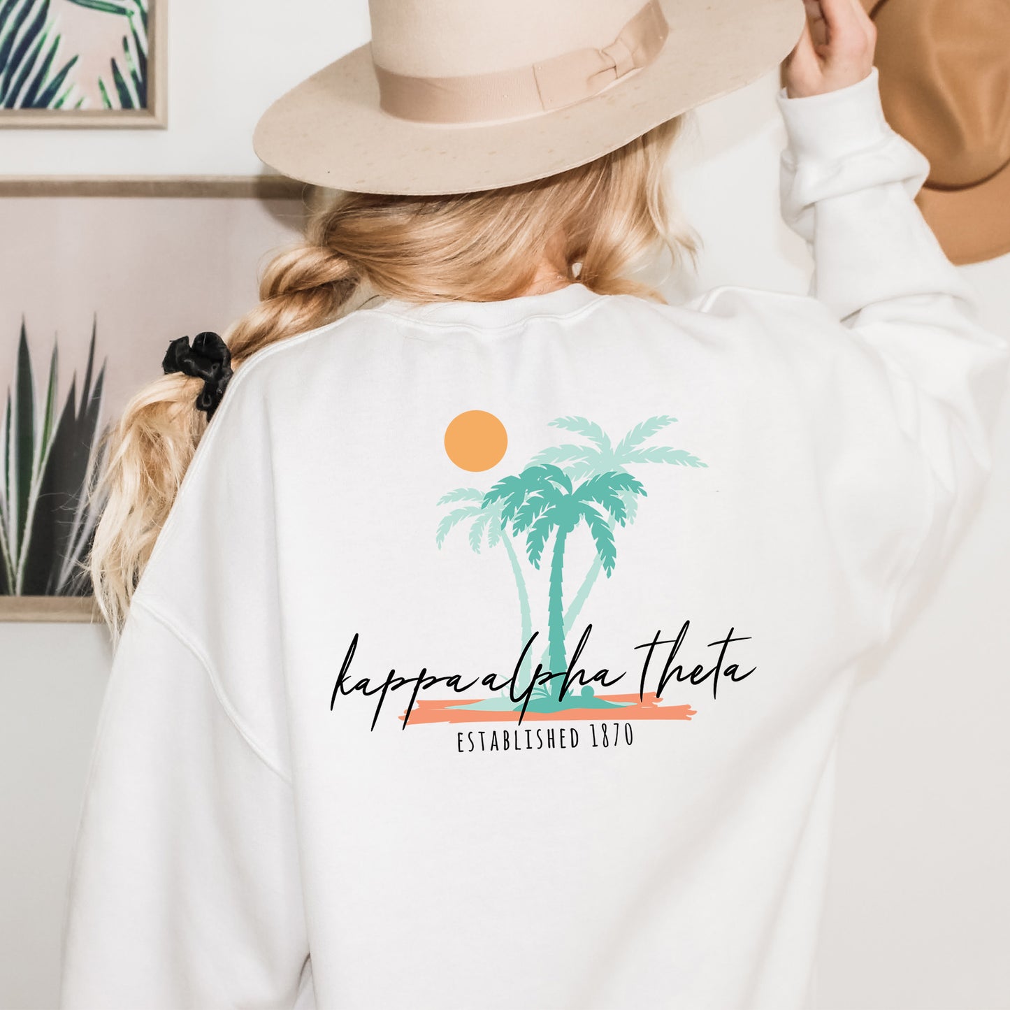 Kappa Alpha Theta Island Sisterhood Sorority Sweatshirt _ 33574g