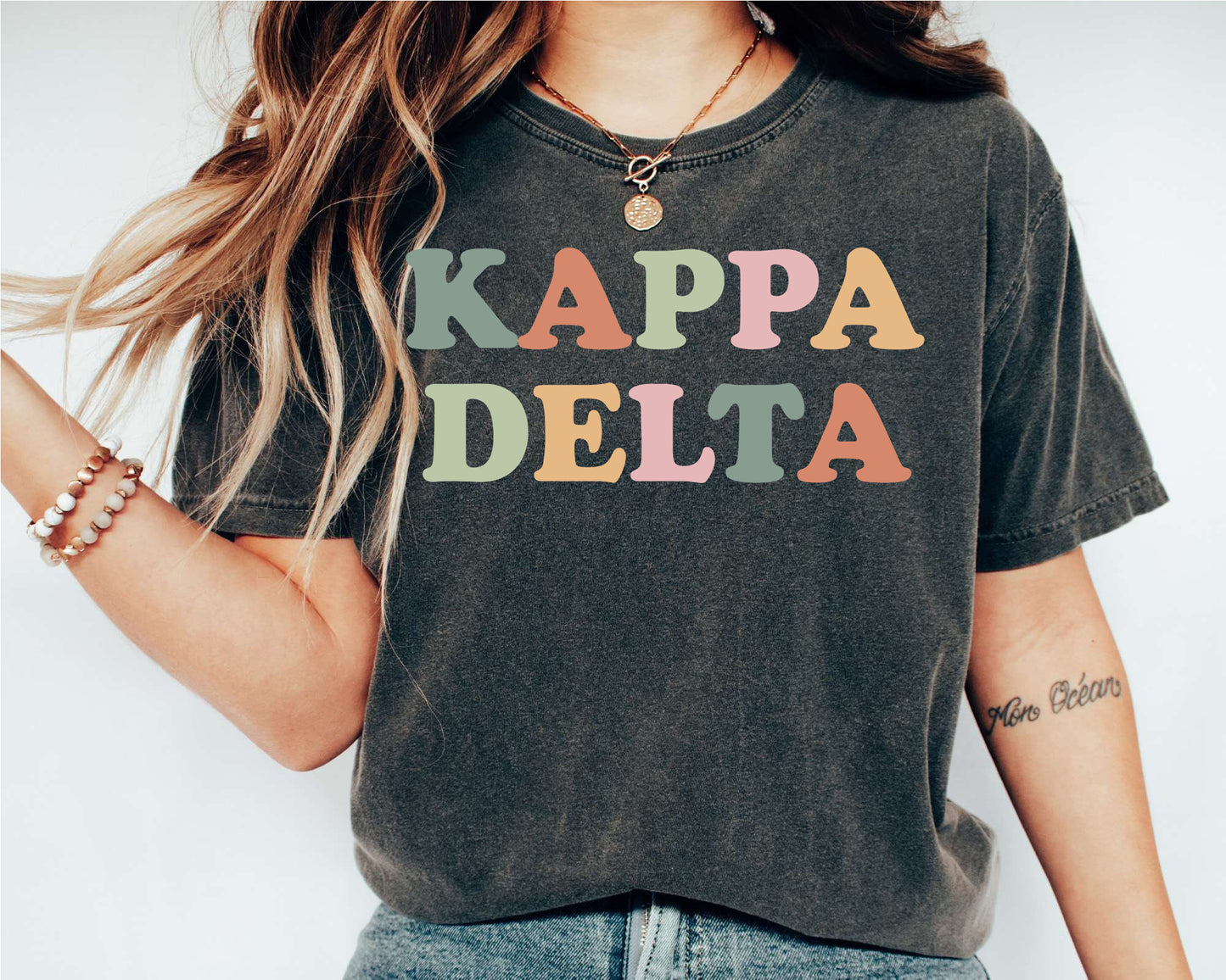 Kappa Delta Bright and Proud Sorority T-shirt _ 430g