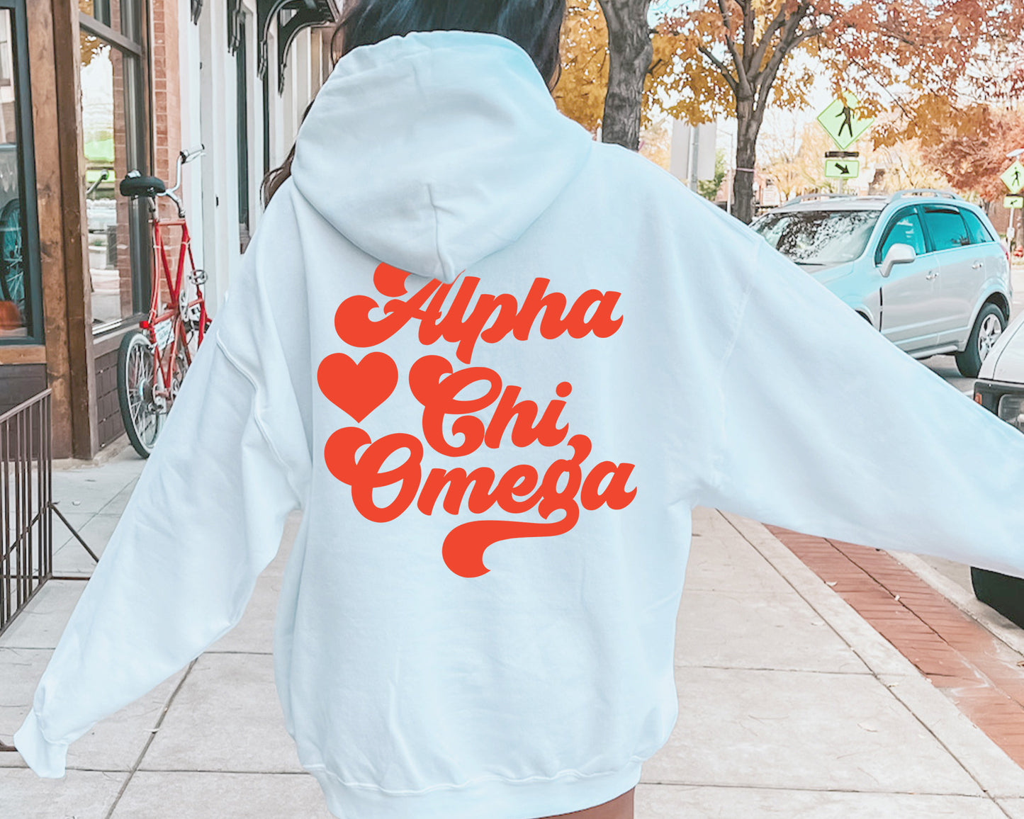 Alpha Chi Omega Red Heart Sorority Hoodie _ 33346g