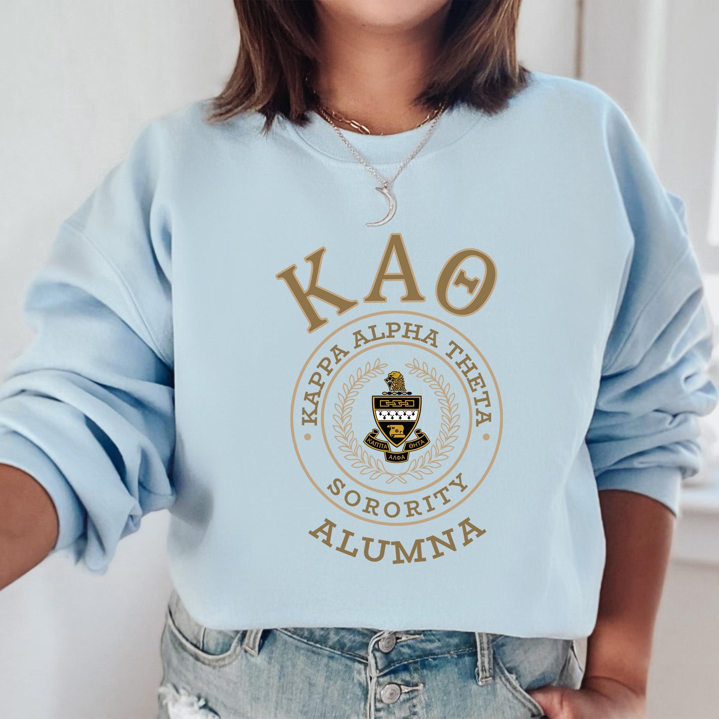 Kappa Alpha Theta Alumna Vintage Sorority Sweatshirt _ 31024g