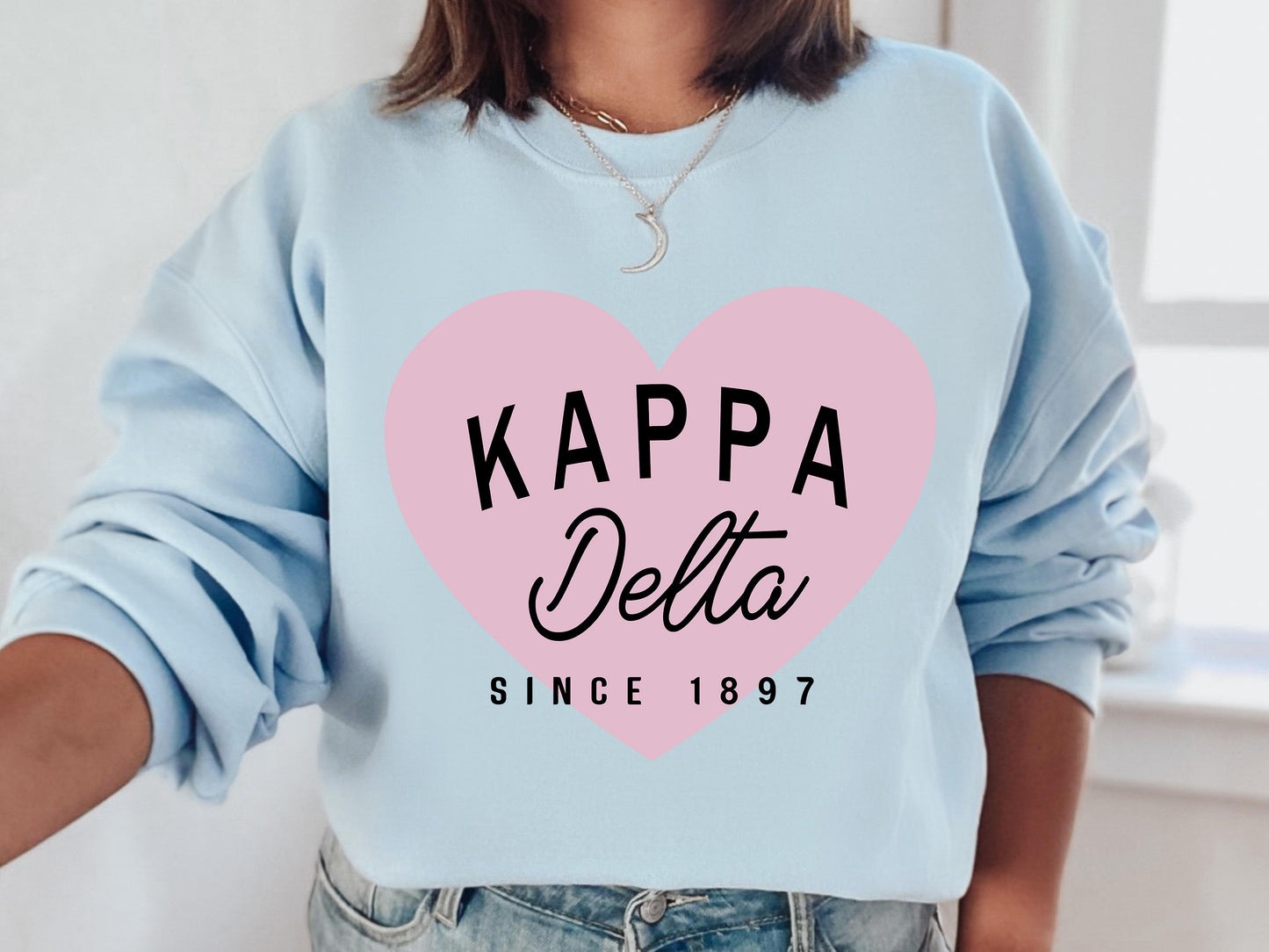 Kappa Delta Pretty in Pink Sorority Sweatshirt _ 456g