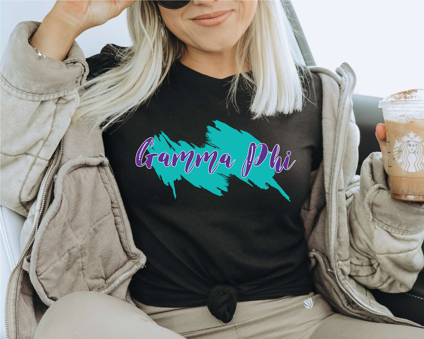 Gamma Phi Beta Paint Party Sorority T-shirt _ 4486g