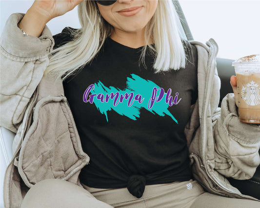 Gamma Phi Beta Paint Party Sorority T-shirt _ 4486g