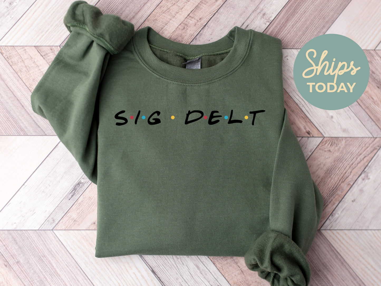 Sigma Delta Tau Friends Frenzy Sorority Sweatshirt _ 30667g