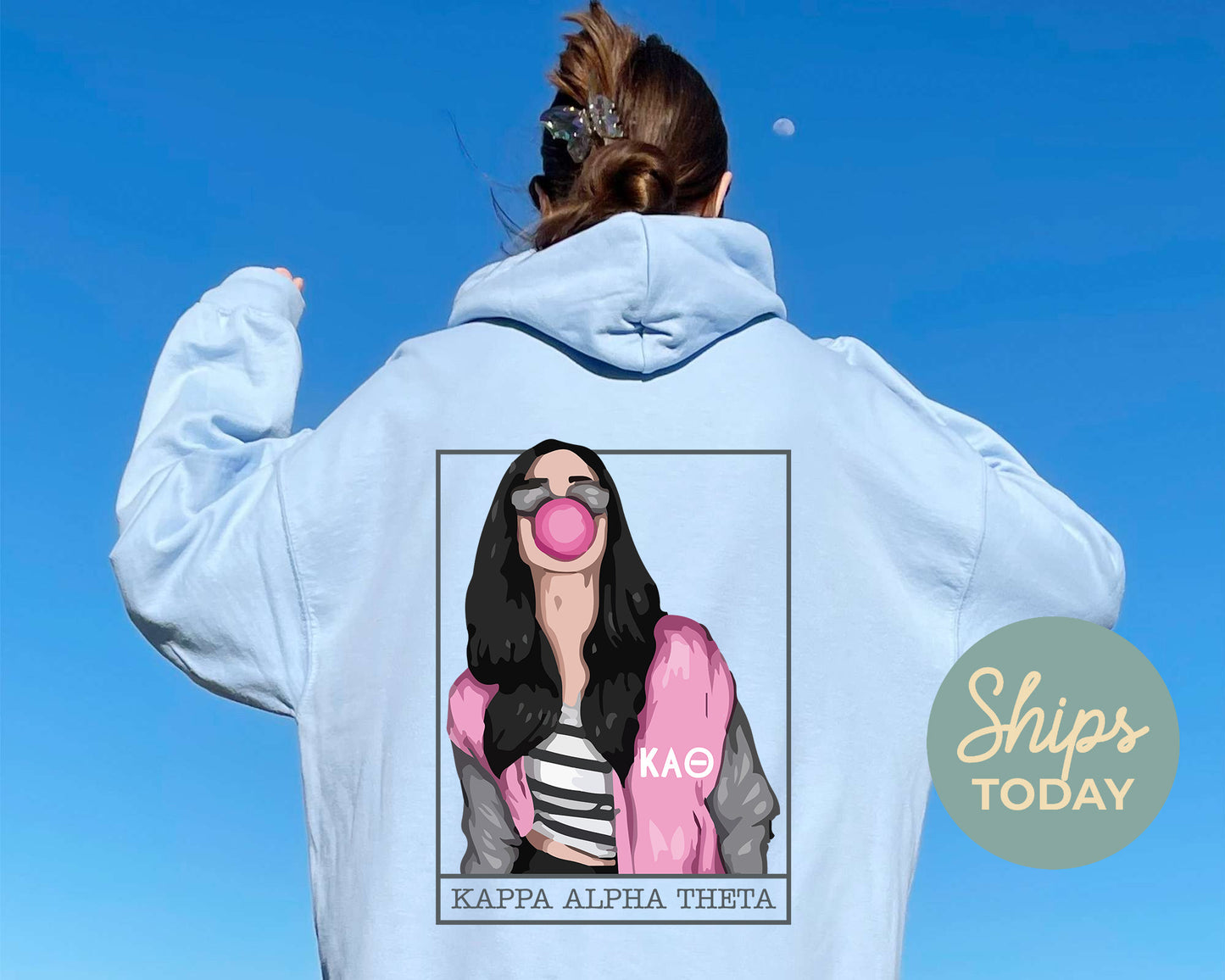Kappa Alpha Theta Loud And Proud Sorority Hoodie _ 32961g