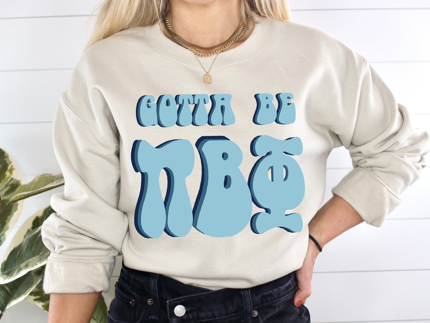 Pi Beta Phi They've Gotta Be Sorority Sweatshirt _ 356g