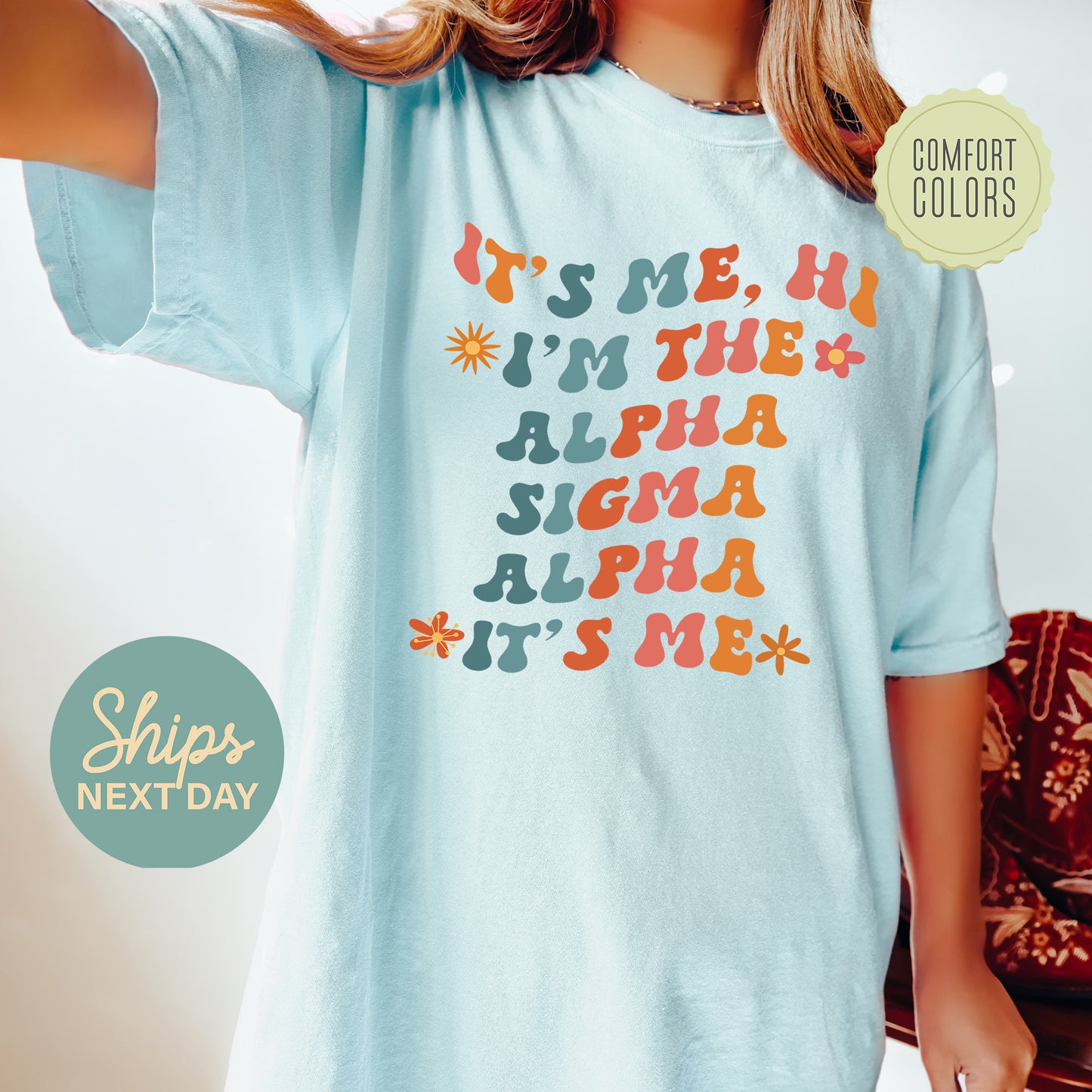 Alpha Sigma Alpha Style Comfort Colors Sorority T-shirt _ 35997g