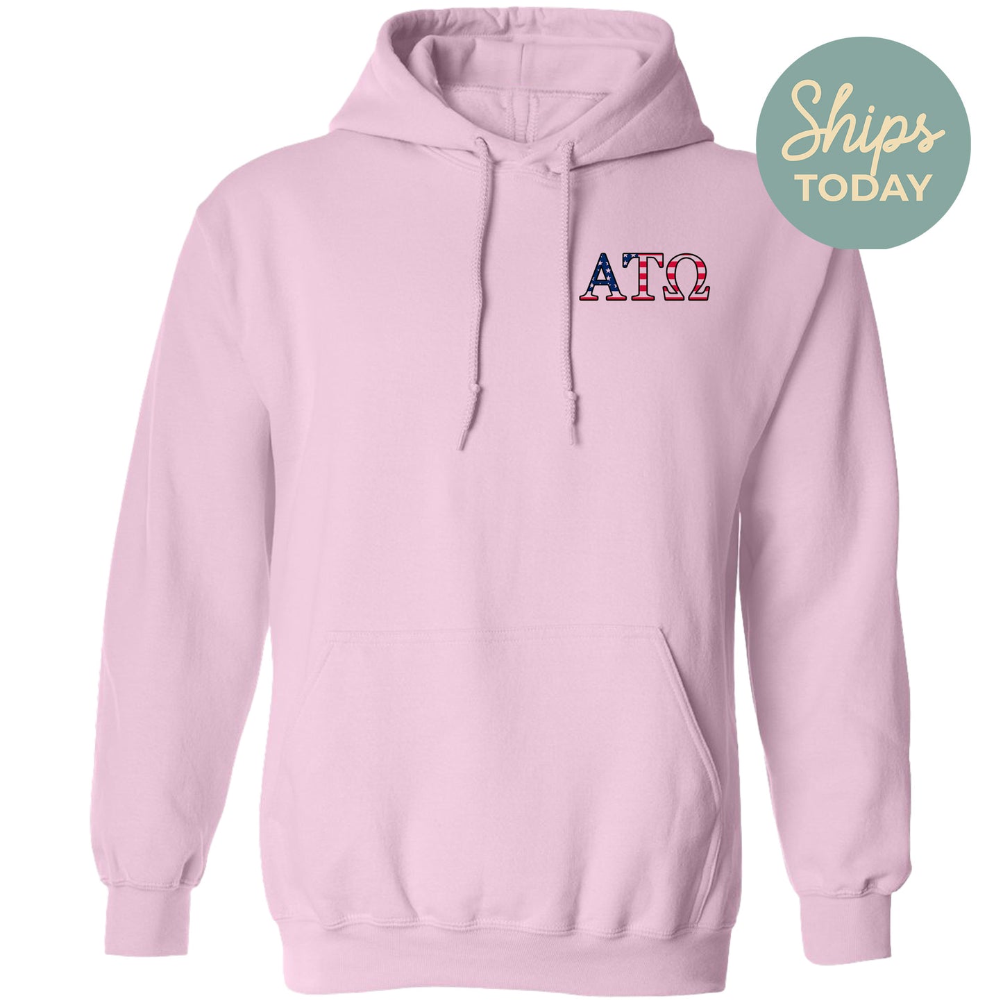 a pink hoodie with the words atc on it