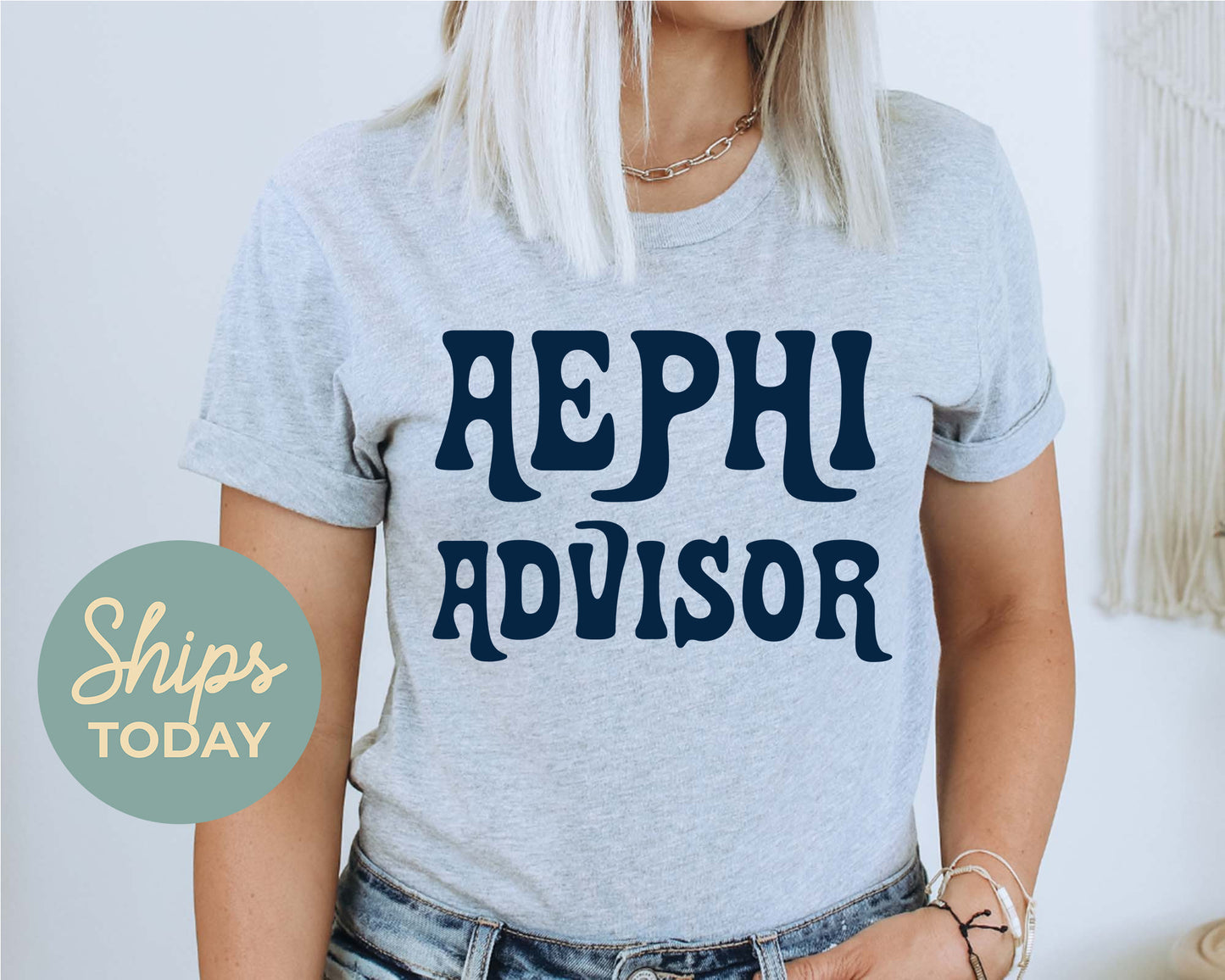 Alpha Epsilon Phi Best Advisor Sorority T-shirt _ 3099g
