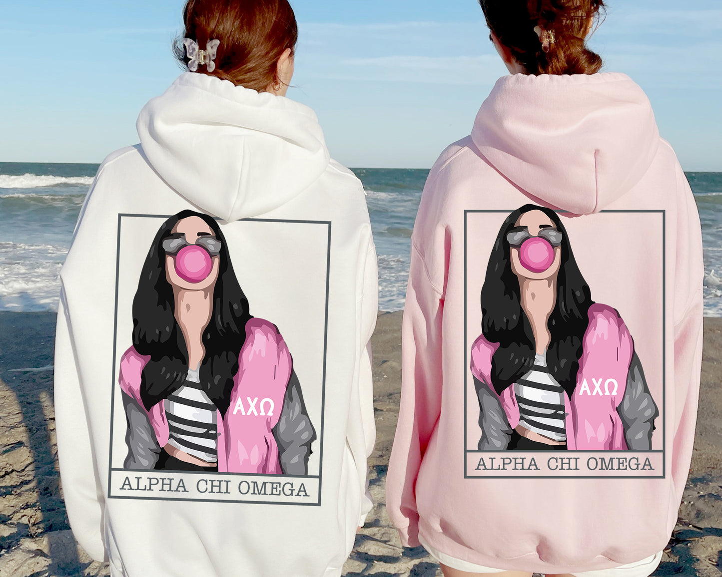 Alpha Chi Omega Loud And Proud Sorority Hoodie _ 32946g