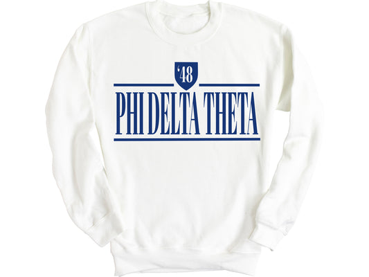 Phi Delta Theta Shield Fraternity Sweatshirt _ 1197g