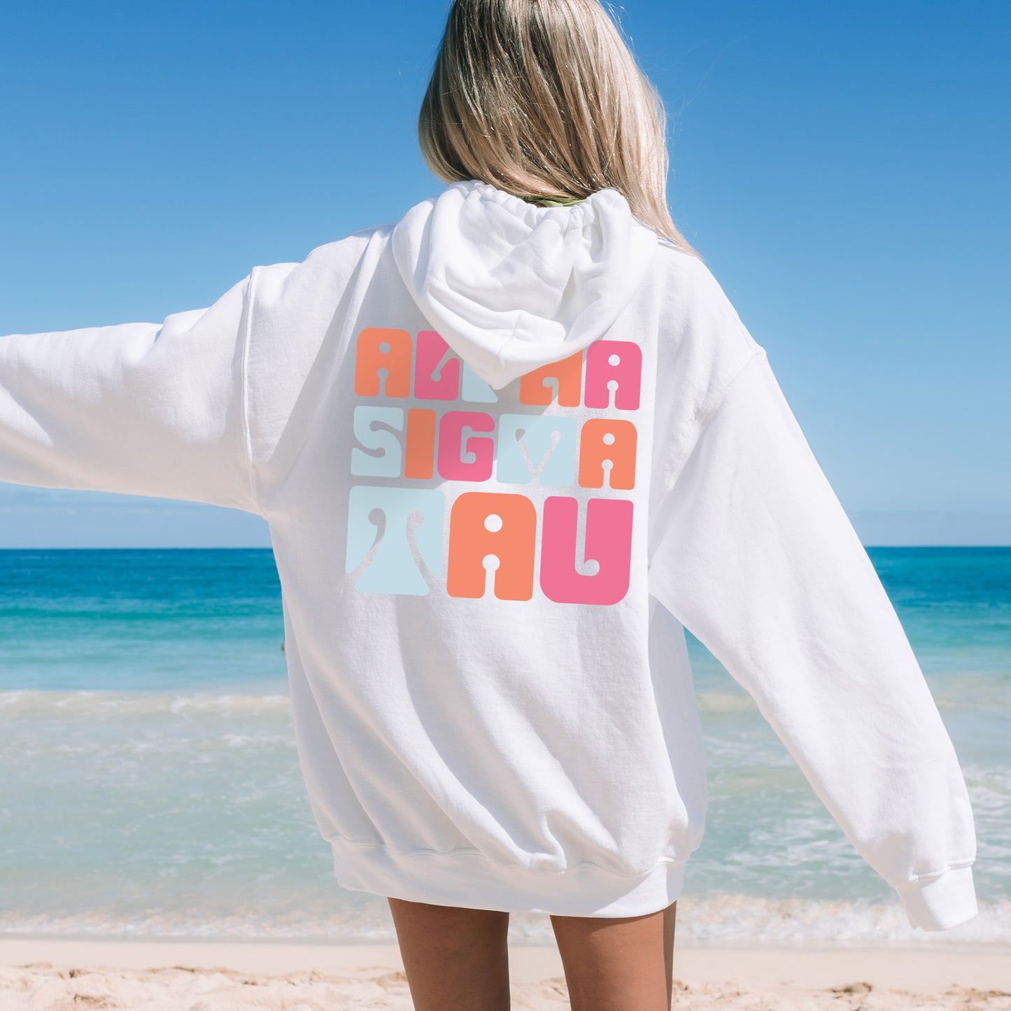 Alpha Sigma Tau Vibrant Verve Sorority Hoodie _ 32608g