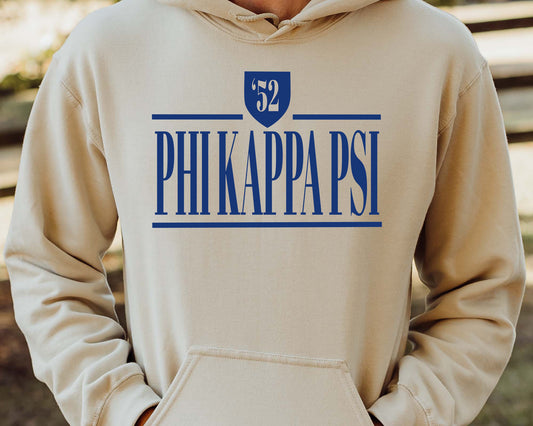 Phi Kappa Psi Shield Fraternity Hoodie _ 1198g