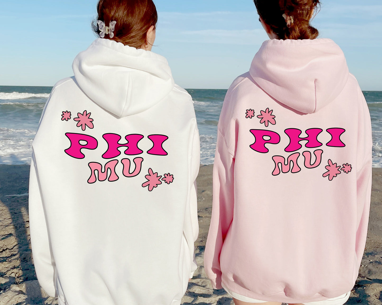 Phi Mu Shades of Pink Sorority Hoodie _ 32437g